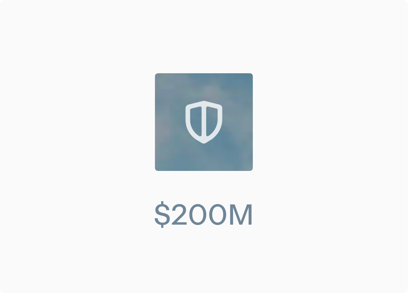 Shield mark with $200M FDIC coverage