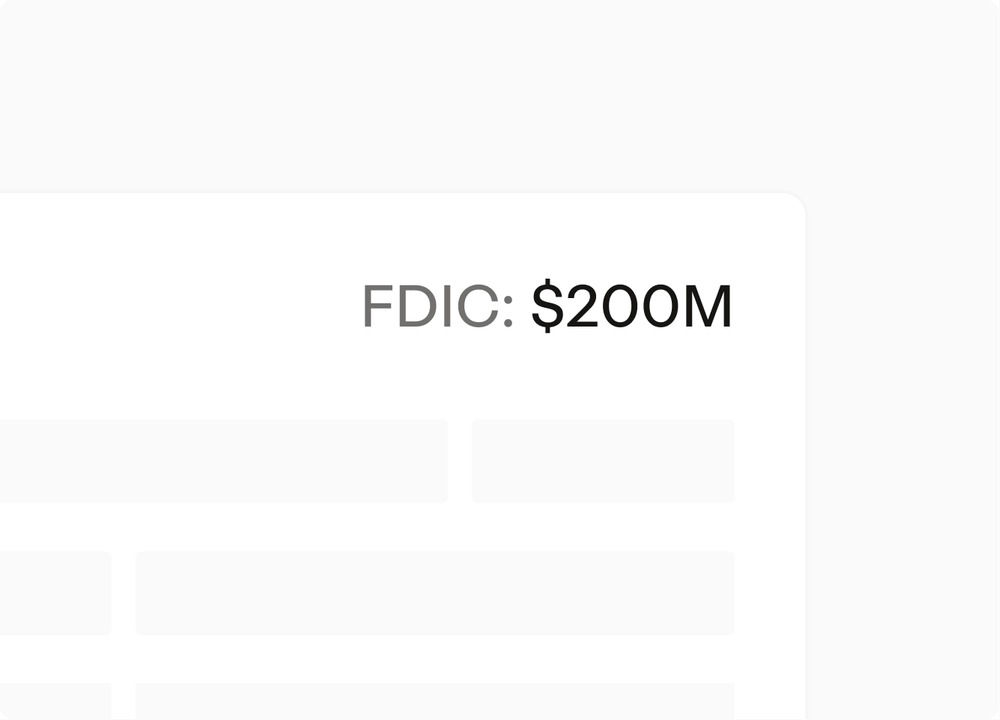 Account with $200M in expanded FDIC coverage