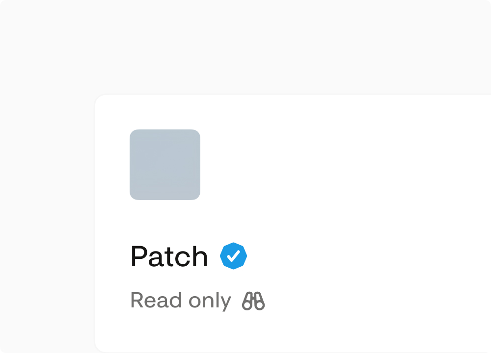 Read-only agent Patch that can deposit into a Vault but not withdraw